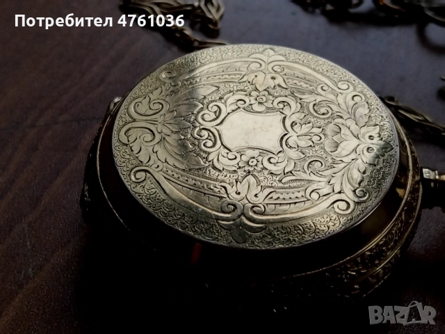 Позлатен джобен часовник "Elgin" с кюстек , снимка 7 - Антикварни и старинни предмети - 54055761