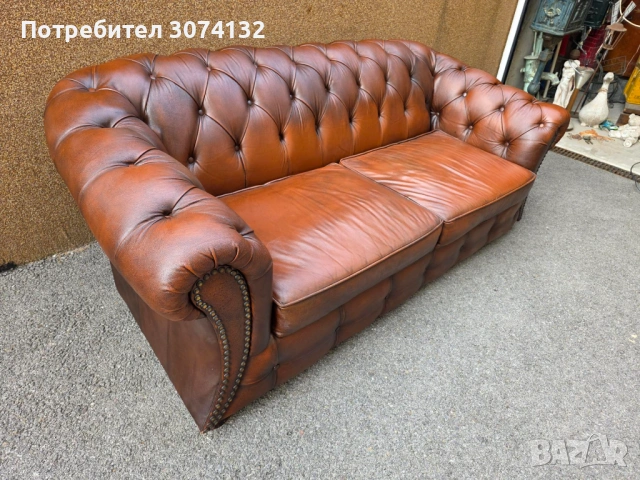 Оргинален диван в стил Честърфийлд, снимка 2 - Дивани и мека мебел - 54229669