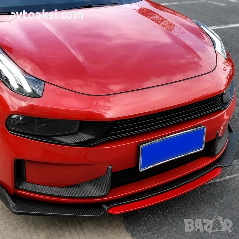 Преден спойлер за мпс 4 части червено/карбон-16441, снимка 2 - Аксесоари и консумативи - 54989101