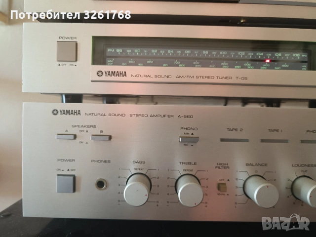 YMAHA A-560+AM/FM T-05, снимка 4 - Ресийвъри, усилватели, смесителни пултове - 54650544
