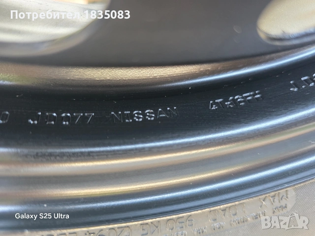 Резервна гума/патерица 16ка 5х114.3 Nissan, Renault, Dacia, снимка 4 - Гуми и джанти - 55166783