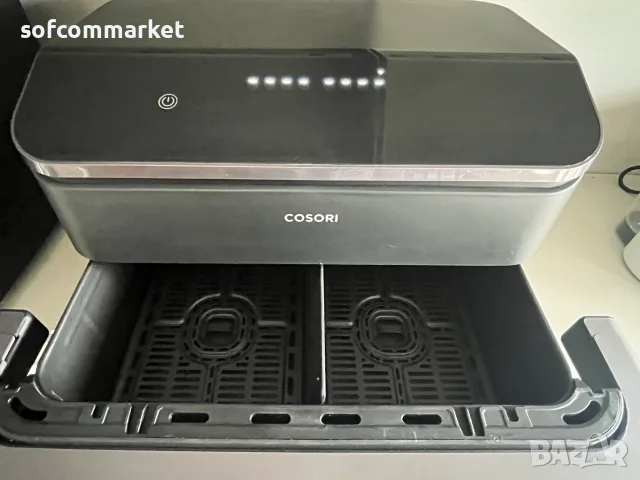 Смарт Еър фрайър Cosori Dual Blaze TwinFry 10L (TF101) – Много добро състояние, с Гаранция!, снимка 11 - Фритюрници - 55324762
