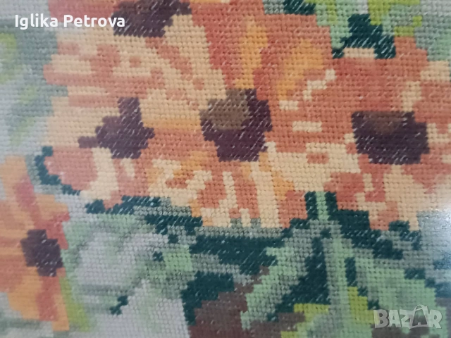 Гоблени Пролет в планината и Менче с маргаритки , снимка 10 - Гоблени - 54903069