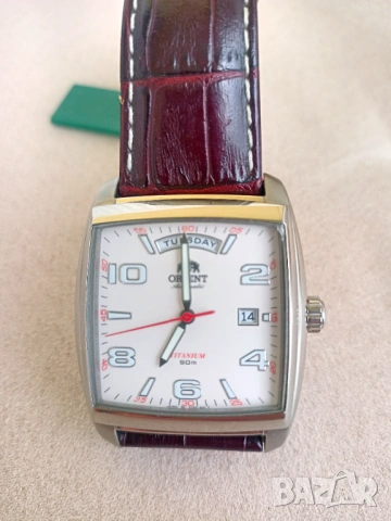 Чисто нов механичен Orient Titanium Automatic, пълен комплект, снимка 9 - Мъжки - 54758804