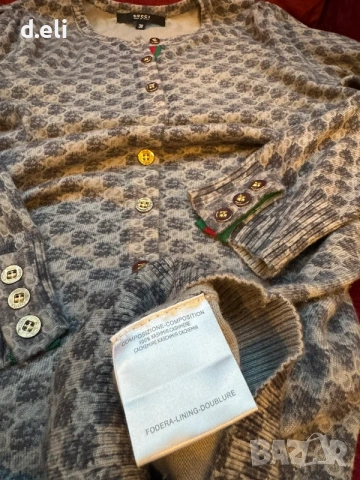 GUCCI Original Size S 100% Кашмир Прекрасна жилетка, снимка 10 - Жилетки - 54962046