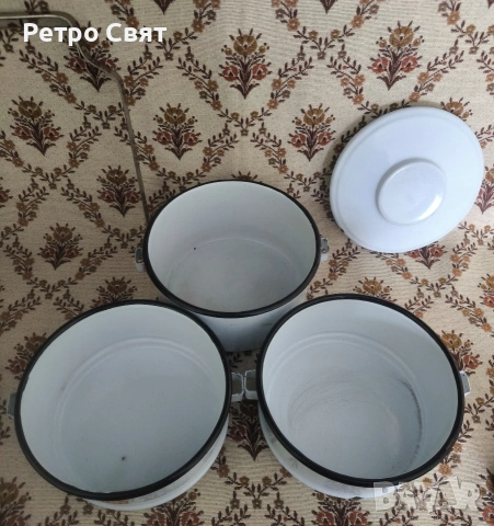 Комплект котелки/пахарки, снимка 5 - Антикварни и старинни предмети - 54190194