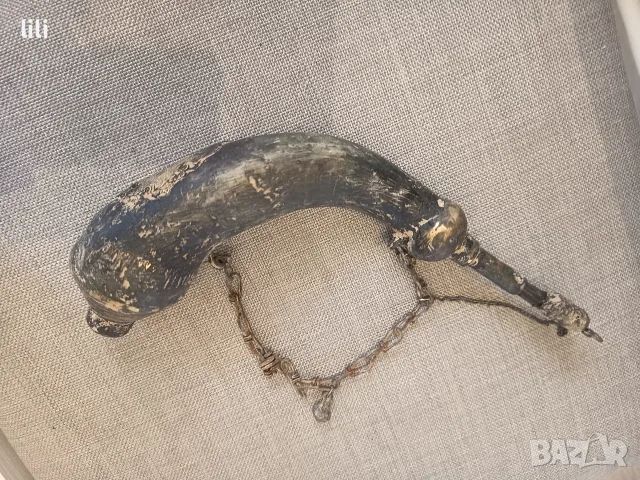 две стари рогови барутници 18 век , снимка 5 - Антикварни и старинни предмети - 55417601