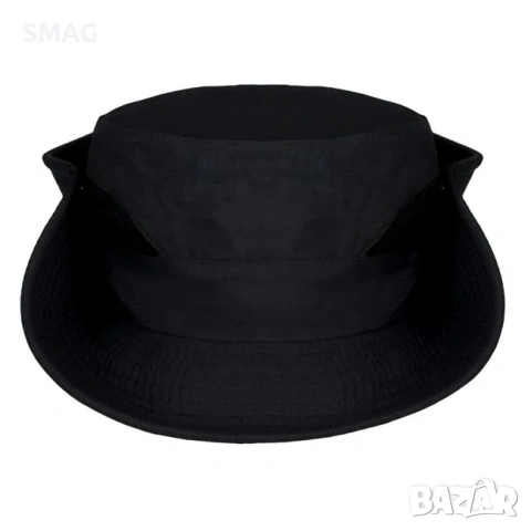 Мъжка шапка тип bucket черна с мрежа и копчета_1249250, снимка 2 - Шапки - 54925349