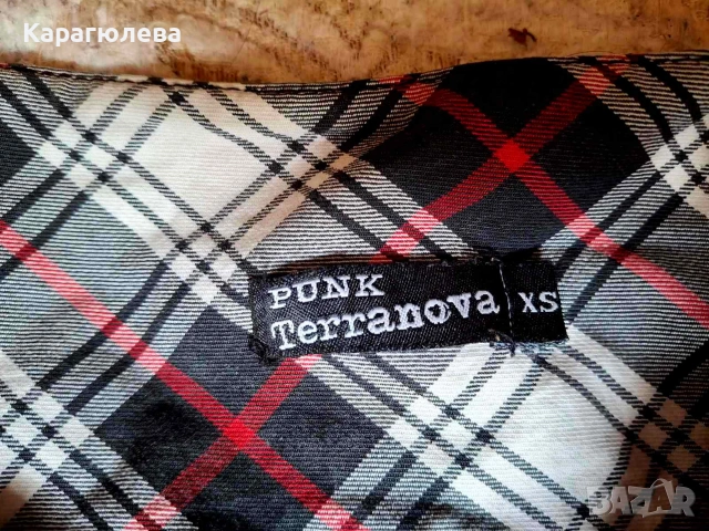 Terranova Punk Плисирана мини пола с колан, снимка 2 - Поли - 55267304