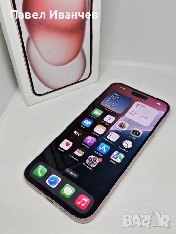 ГАРАНЦИЯ iPhone 15 Plus – 128GB / 6GB RAM в цвят Pink, снимка 4 - Apple iPhone - 54889557