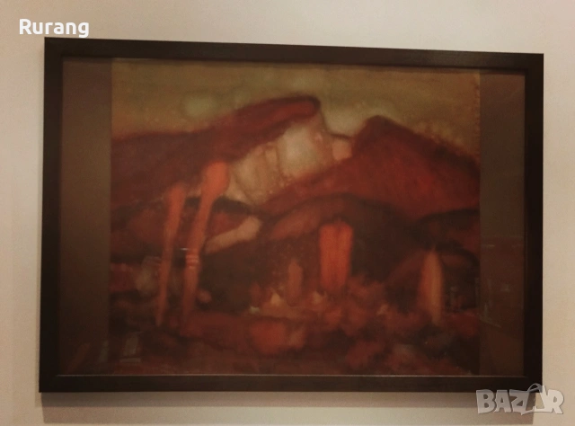 Авторски майсторски акварел,, Мелник ", снимка 2 - Антикварни и старинни предмети - 54405149