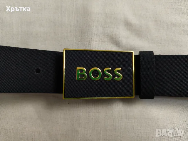 Hugo Boss - Оригинален мъжки кожен колан , снимка 4 - Колани - 55381442