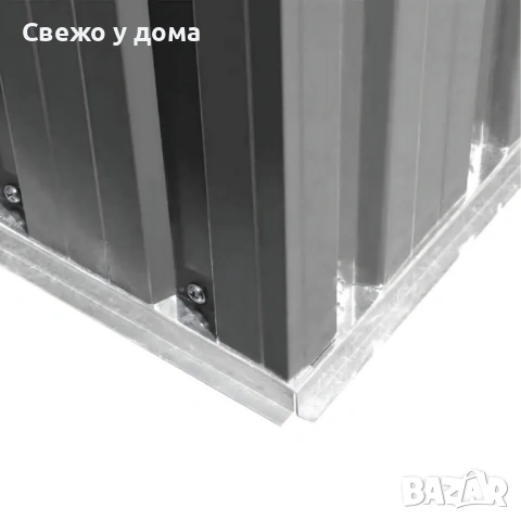 Метална градинска къща за инструменти с вентилация и заключване - 277 × 299 × 192 см, снимка 5 - Други - 54080281