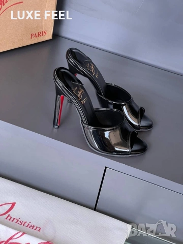 Christian Louboutin ⚜️Дамски Чехли , снимка 5 - Чехли - 54541873