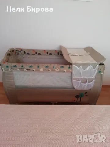 Сгъваема кошара CHIPOLINO BELLA с матрак 120х60 см към нея, снимка 5 - Кошарки - 55607245