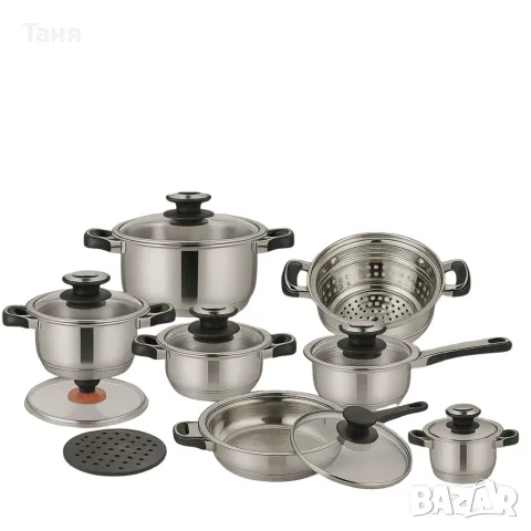 Комплект съдове за готвене Tissolli 16 Pc Princess, снимка 3 - Други - 55683125