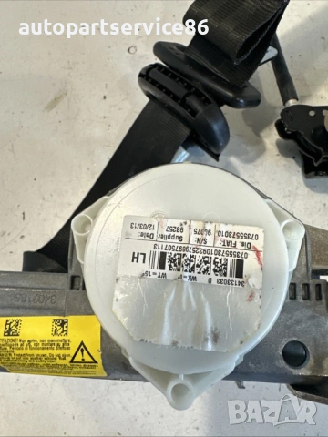 Преден ляв предпазен колан за Fiat 500L 1.3D (2013) 07355573010, снимка 3 - Части - 54849056