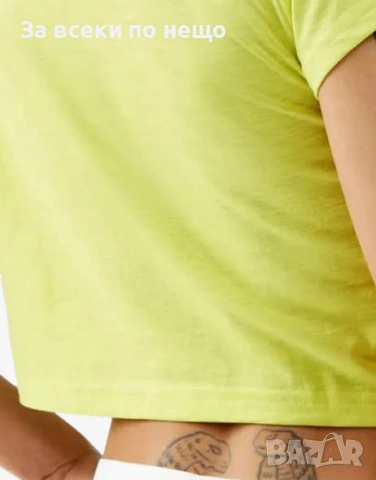 PUMA Dare To Baby Tee Yellow Дамска Жълта Тениска👚Дамска Блуза С Къс Ръкав Код P2635, снимка 3 - Тениски - 54936428