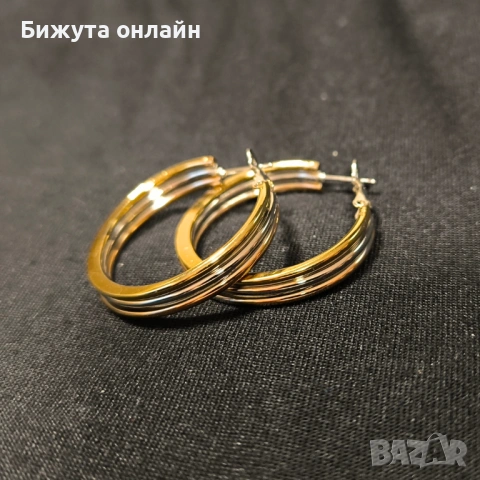 Обеци от висококачествена медицинска стомана. Продукт №034