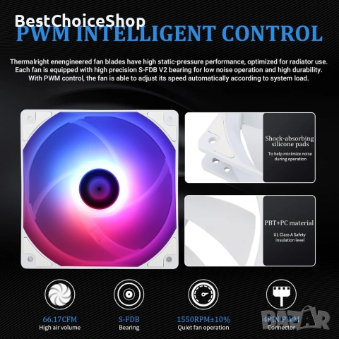 Thermalright AQUA ELITE 360 ARGB течен охладител за CPU – Бял 360mm AIO, снимка 10 - Други - 54991979