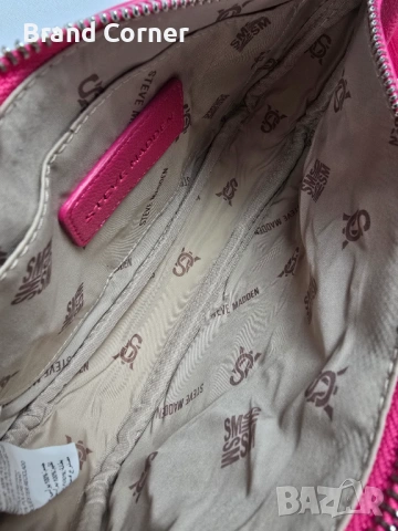 Нова дамска чанта Steve Madden 3 в 1 – циклама с портмоне, снимка 6 - Чанти - 54405720