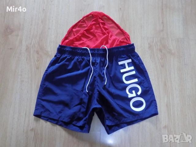 къси панталони hugo boss бански шорти гащета екип плажни летни мъжки оригинални S, снимка 4 - Спортни дрехи, екипи - 51351478
