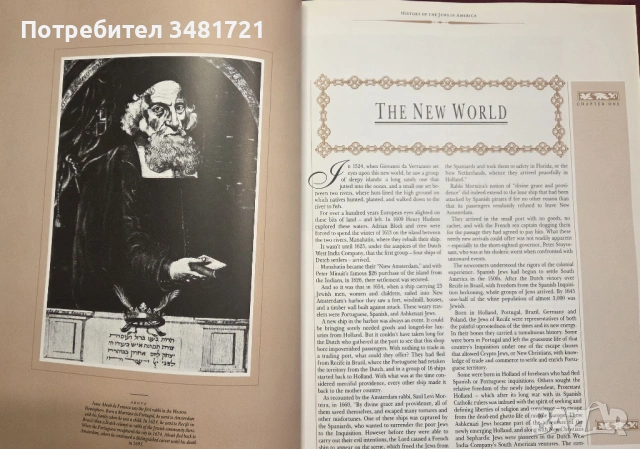 История на евреите в Америка / History of the Jews in America, снимка 3 - Енциклопедии, справочници - 54167906