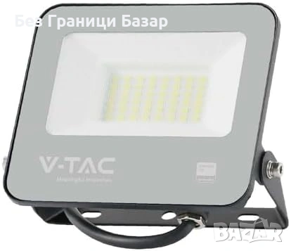 Нов Външен LED прожектор 30W 4000K IP65 135lm/W черен за склад гараж мазе