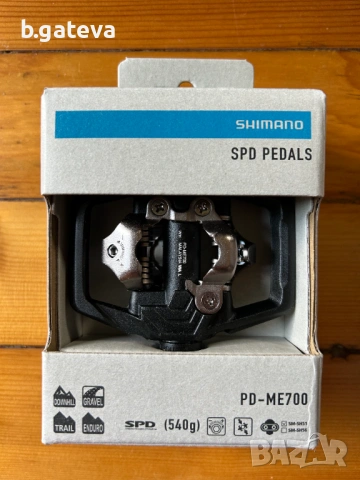 Педали с автомат Shimano SLX PD-ME700 SPD + парчета, снимка 2 - Части за велосипеди - 54753231