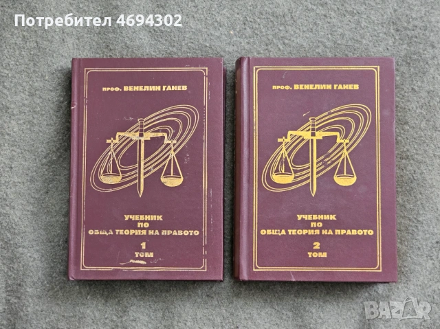 Обща теория на правото - том 1 и 2 от Венелин Ганев 1990