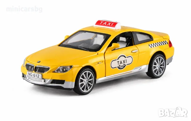 Метални колички: BMW M6 E63 Taxi 1:32, снимка 4 - Колекции - 55620390