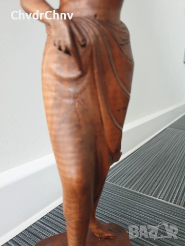 40см ръчна дърворезба статуетка/еротика/азиатска дървена скулптура/фигура на полугола жена, снимка 10 - Статуетки - 54091520