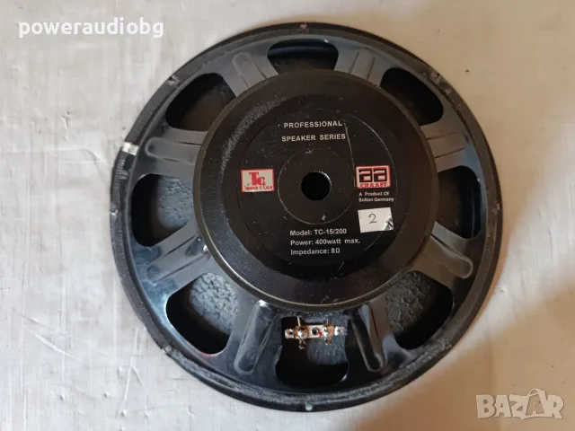 Профи 15 инча говорител AA Craft (Solton) TC 15/200 - 8 OHM - 1бр., снимка 3 - Тонколони - 55382074