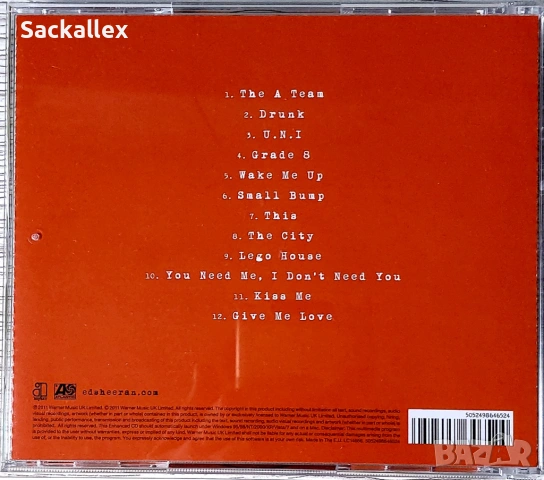 Ed Sheeran + (CD), снимка 3 - CD дискове - 54884578