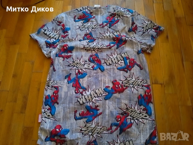 Spider man маркова красива тениска размер ХС реален С като нова, снимка 2 - Тениски - 54137255