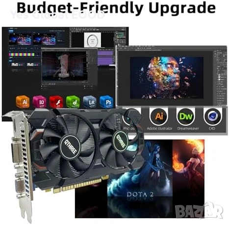 QTHREE GTX 750 4GB 128-bit Dual Fan Low Profile, снимка 5 - Видеокарти - 54915735
