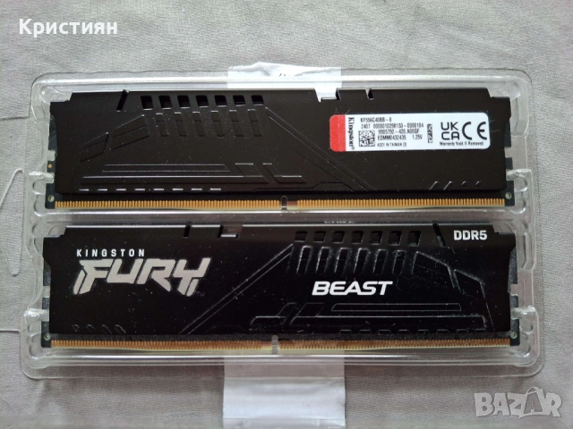 Рам памет Kingston Fury Beast 2х8 GB 5600MHz DDR5 CL40