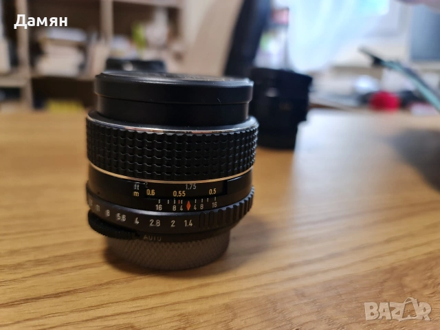 Обектив Asahi Pentax Takumar M42 50/1.4, снимка 3 - Обективи и филтри - 55136478