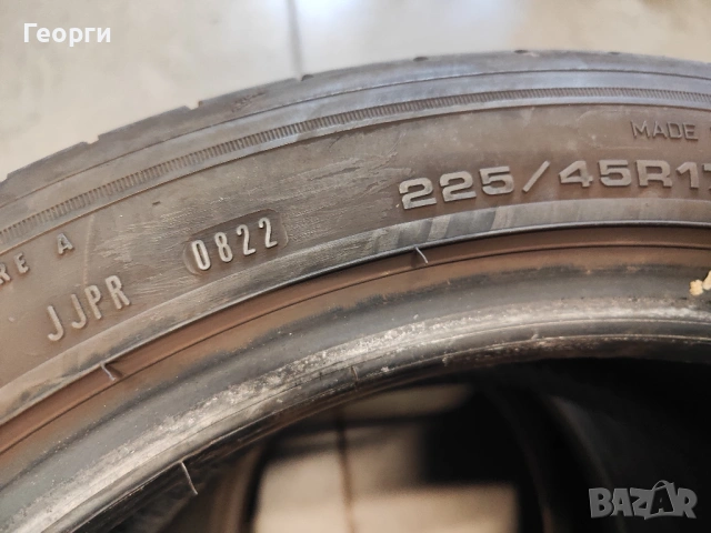 2бр. летни гуми 225/45/17 Goodyear, снимка 6 - Гуми и джанти - 54194266