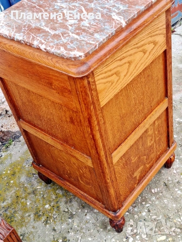 Антикварно шкафче с мраморен плот , снимка 10 - Шкафове - 53967416