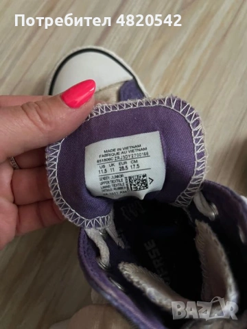 Кецове на марката CONVERSE, снимка 5 - Детски обувки - 54828391