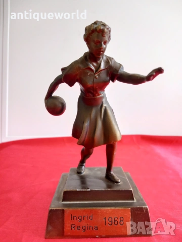 Кралица Ингрид 1968г. Бронзова Статуетка , Пластика , Фигура