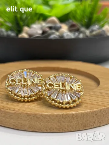 обеци от неръждаема стомана celine , снимка 2 - Обеци - 55384338