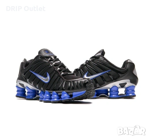 !НОВИ! Nike Shox TL | Black/Racer Blue | + КУТИЯ, снимка 3 - Маратонки - 55282840