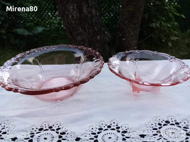 2 купи розово стъкло
