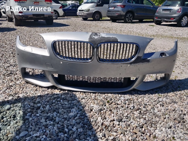Предна Броня със Решетки за BMW Series 5 M-sport F10/F11 2009--2016 г., снимка 5 - Части - 54312941