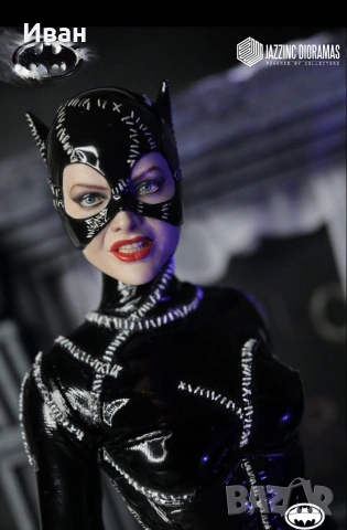 Фигура на Жената котка/Catwoman (1992 Batman Returns) DX ⅙ scala - нови и запечатани !, снимка 13 - Колекции - 54374668