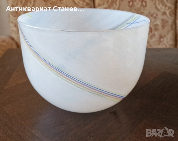🌈✨ ДИЗАЙНЕРСКА СТЪКЛЕНА КУПА „RAINBOW“ – KOSTA BODA, SWEDEN ✨🌈, снимка 3 - Декорация за дома - 54932482