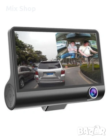 Нов Видеорегистратор, HD DVR VIDEO CAR DVR компелкт с Камера за задно виждане, черен, снимка 4 - Друга електроника - 54112493