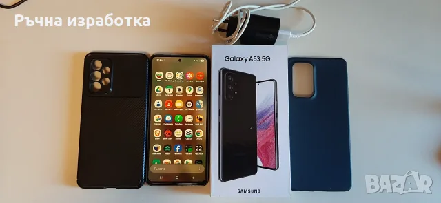 samsung sm-a536b/ds a53 пълен комплект зарядно usb кабел калъф кутия телефон, снимка 8 - Samsung - 55486097